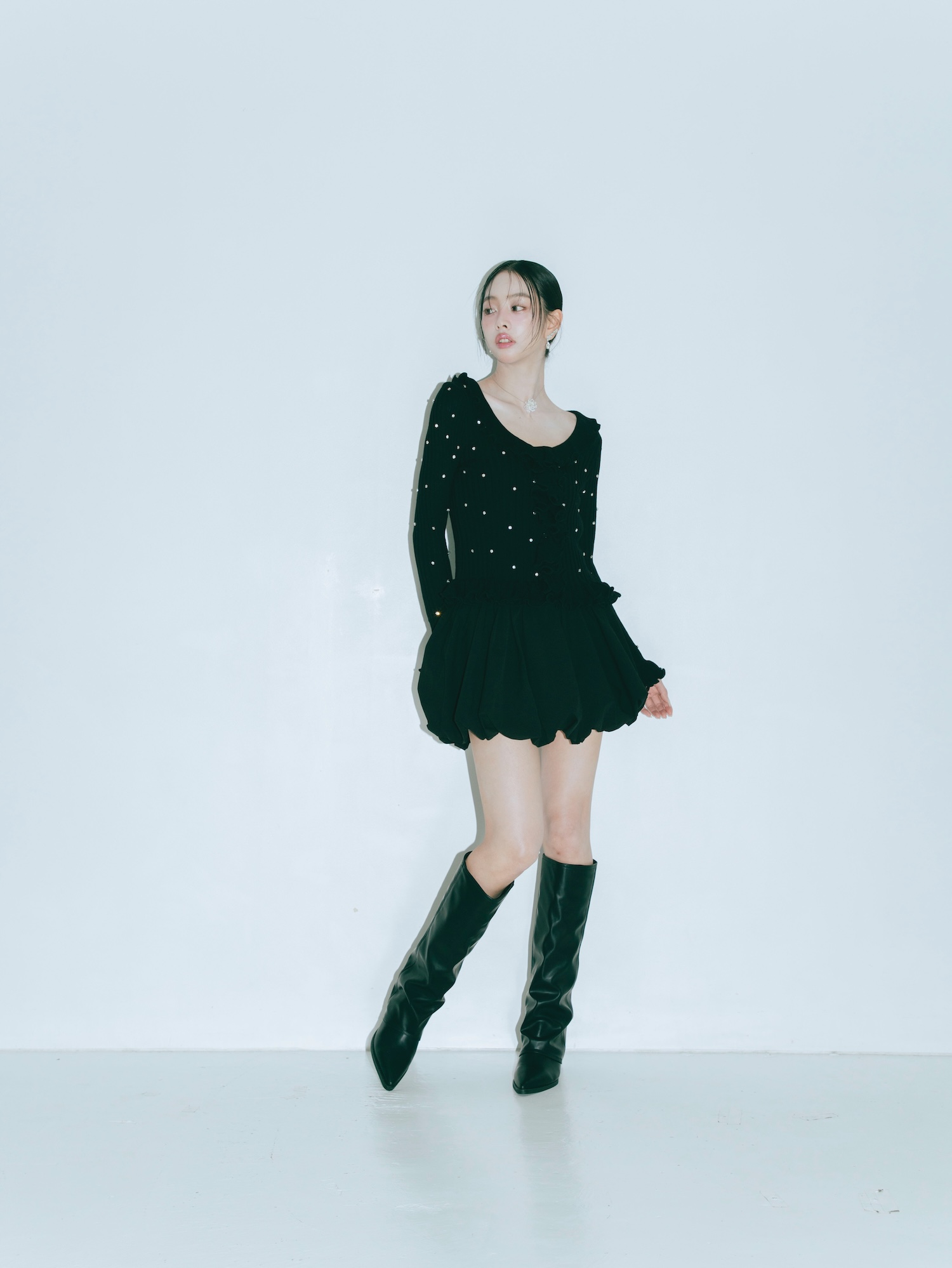 Ruffle Frill Bijou Knit