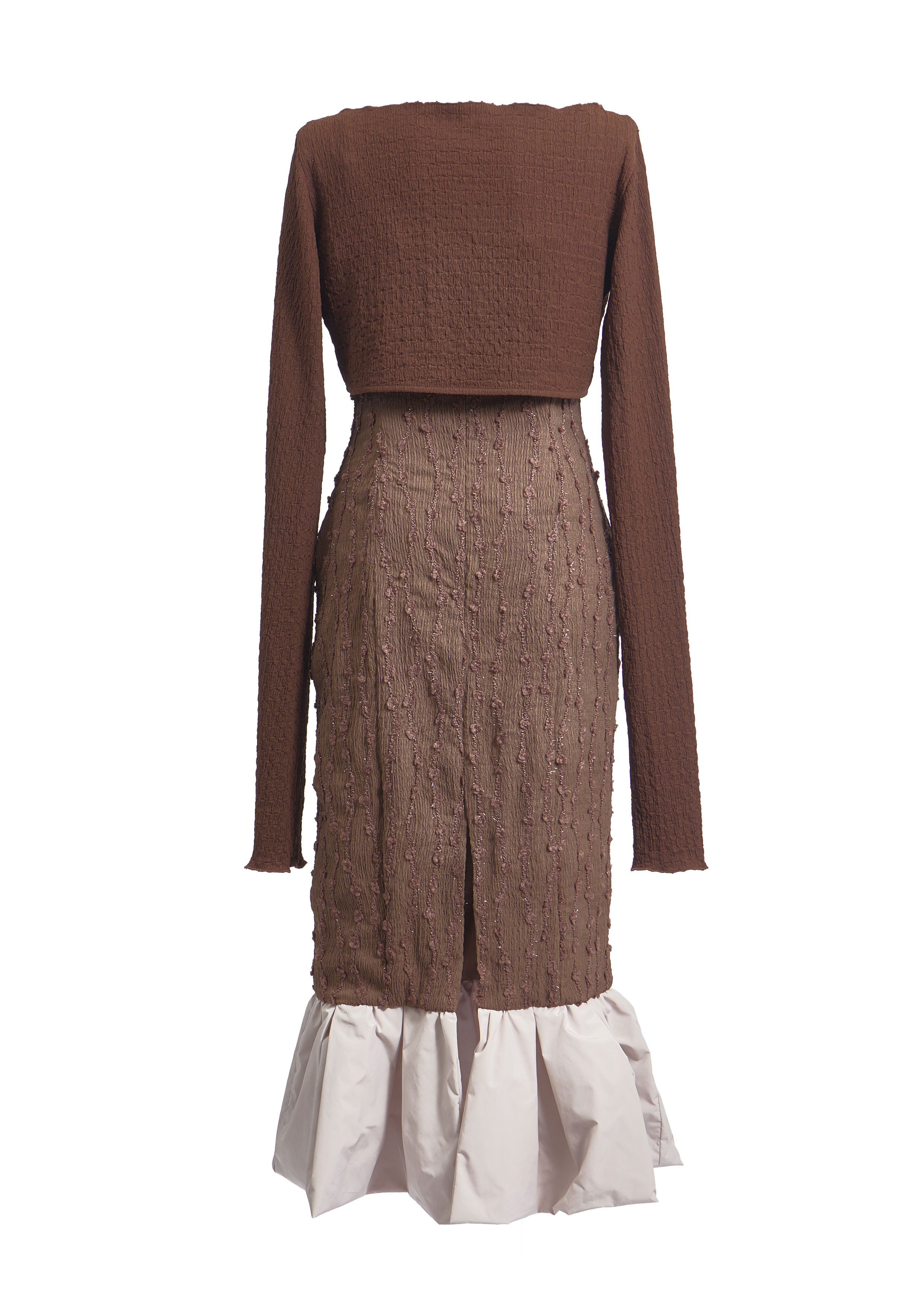 Whip Frill Fringe Dress Set