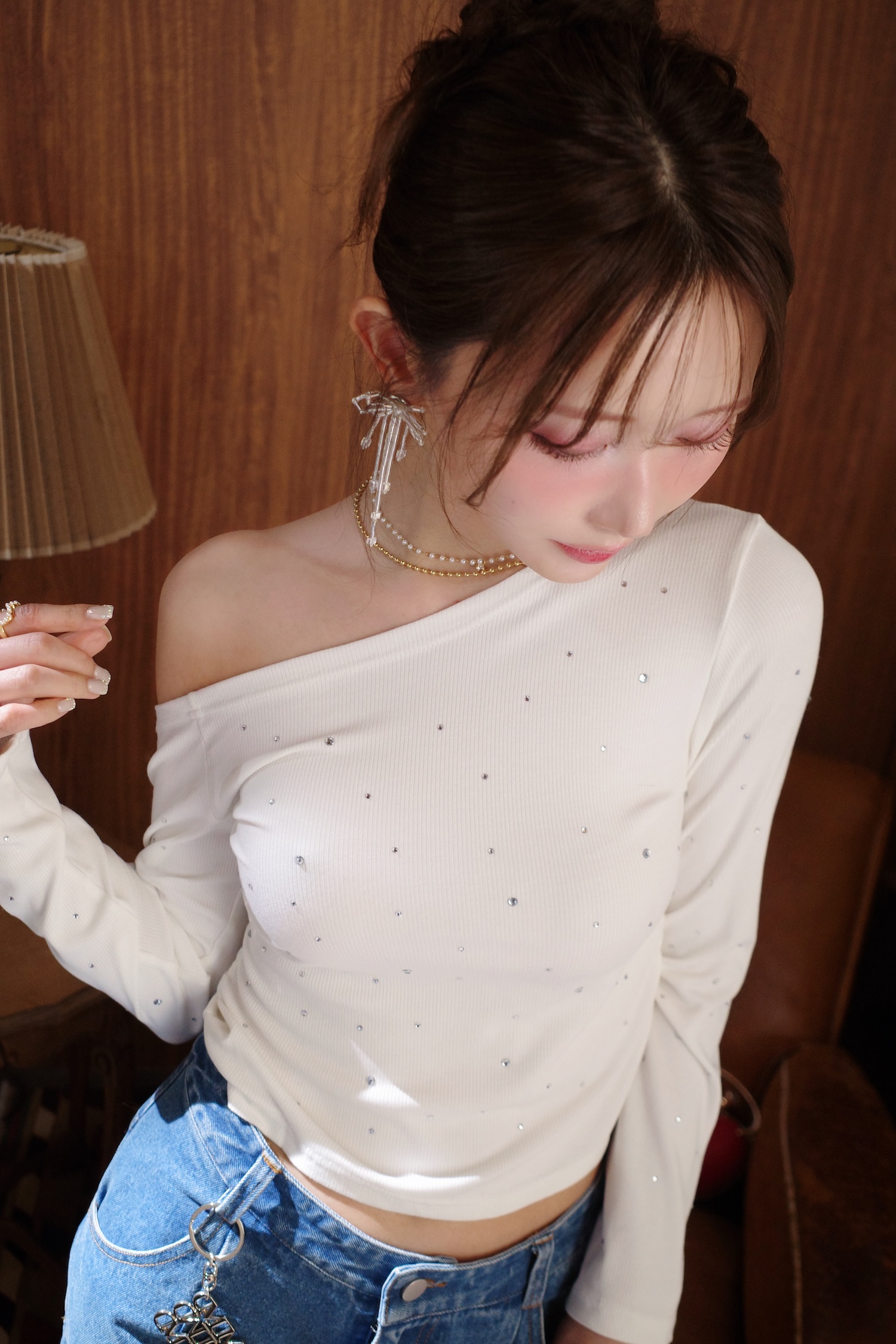 Bijou One Shoulder Cut Tops