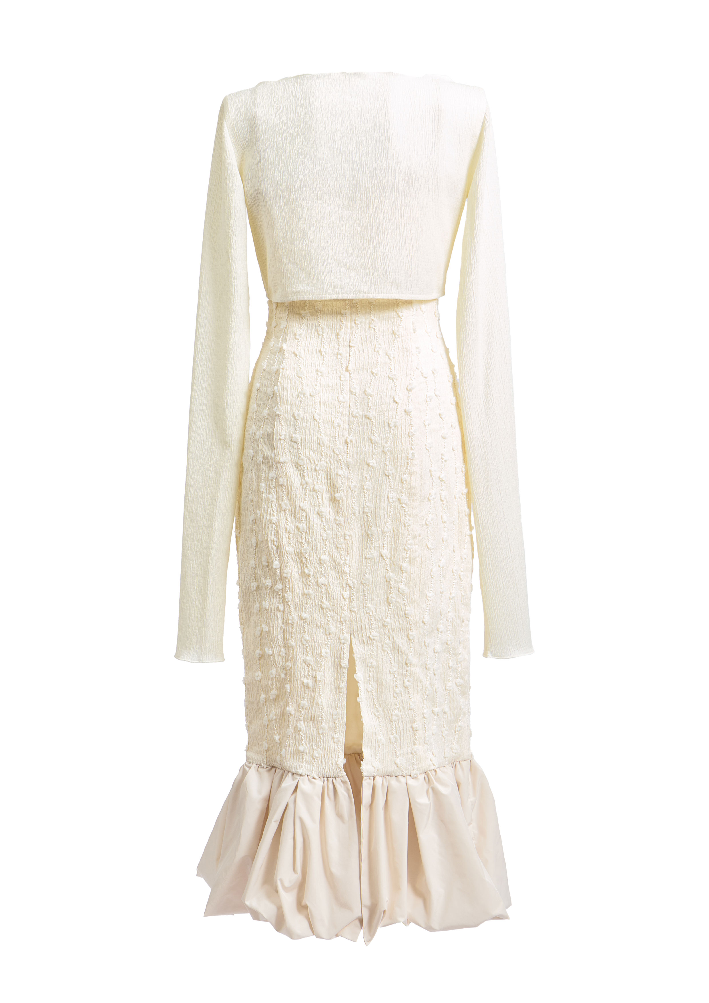 Whip Frill Fringe Dress Set