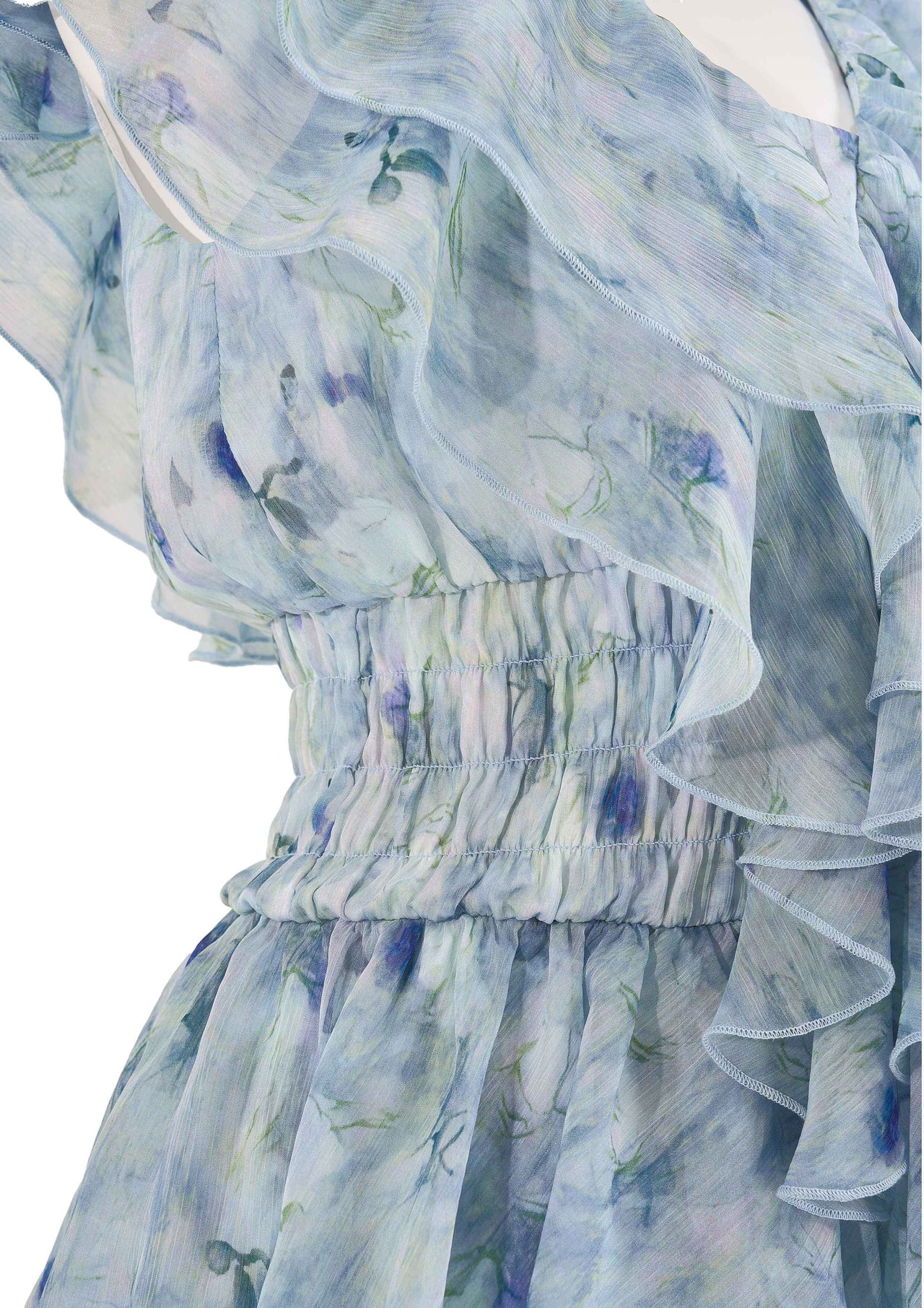Watercolor Ruffle Dress