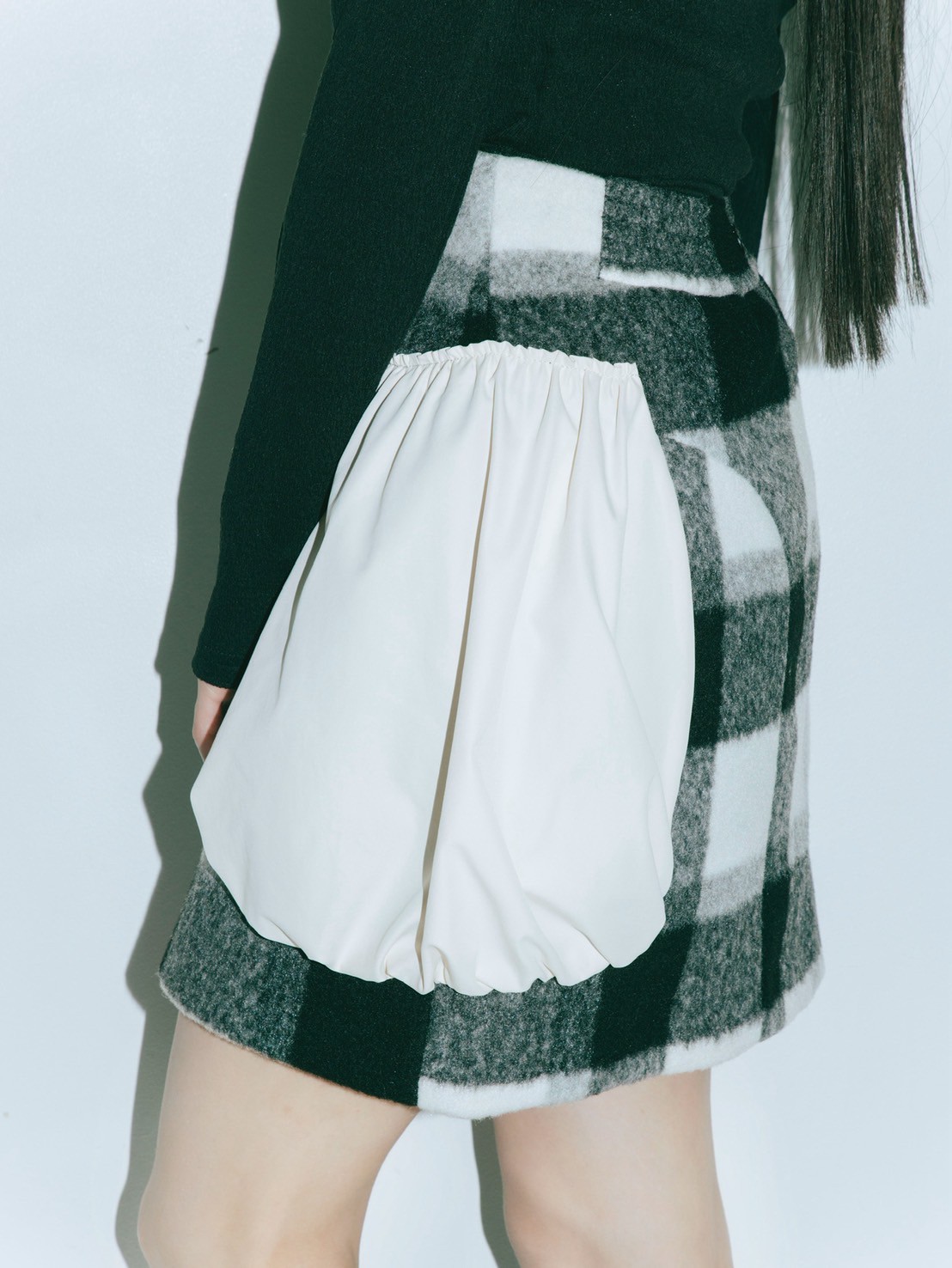 Side Whip Mini Skirt