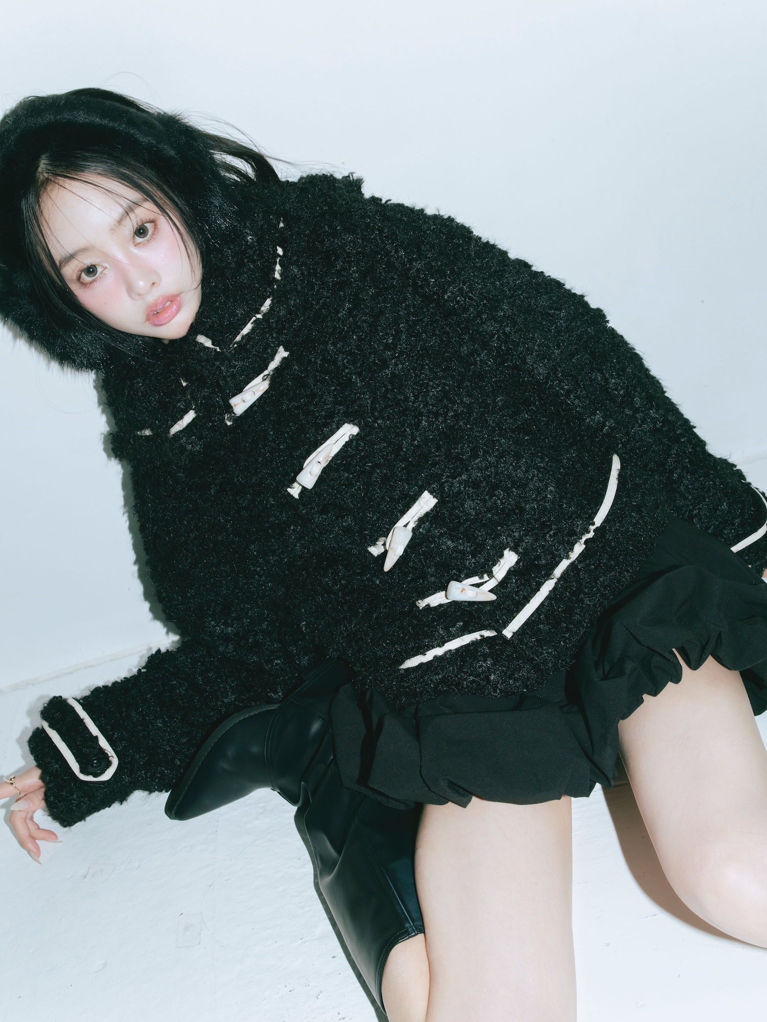 Poodle Boa Coat