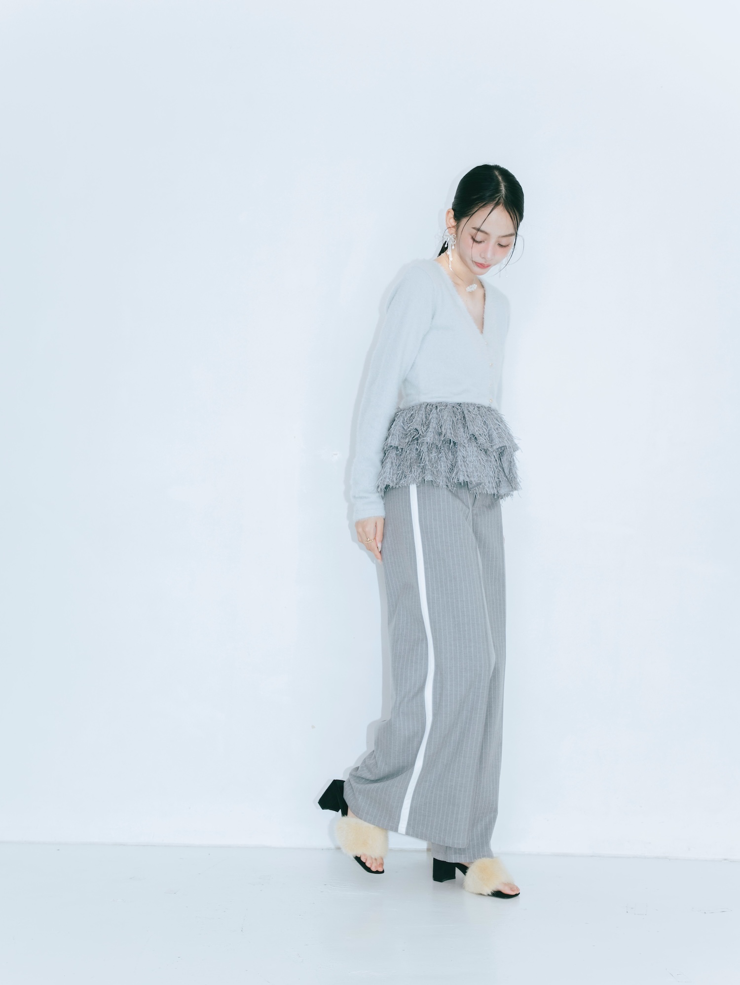 【JOUR by Crayme,】Flap Line Wide Pants