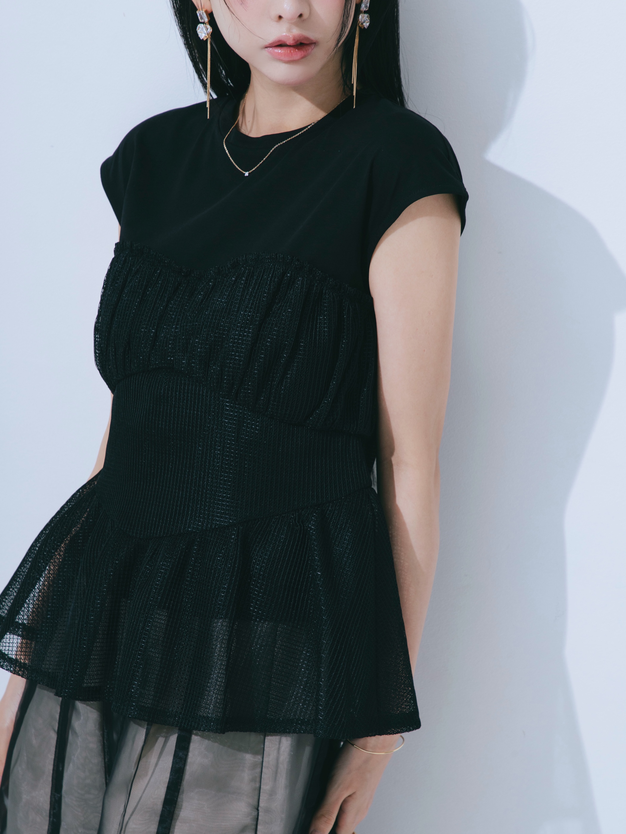 【JOUR by Crayme,】Airy Cool Bistier Tops