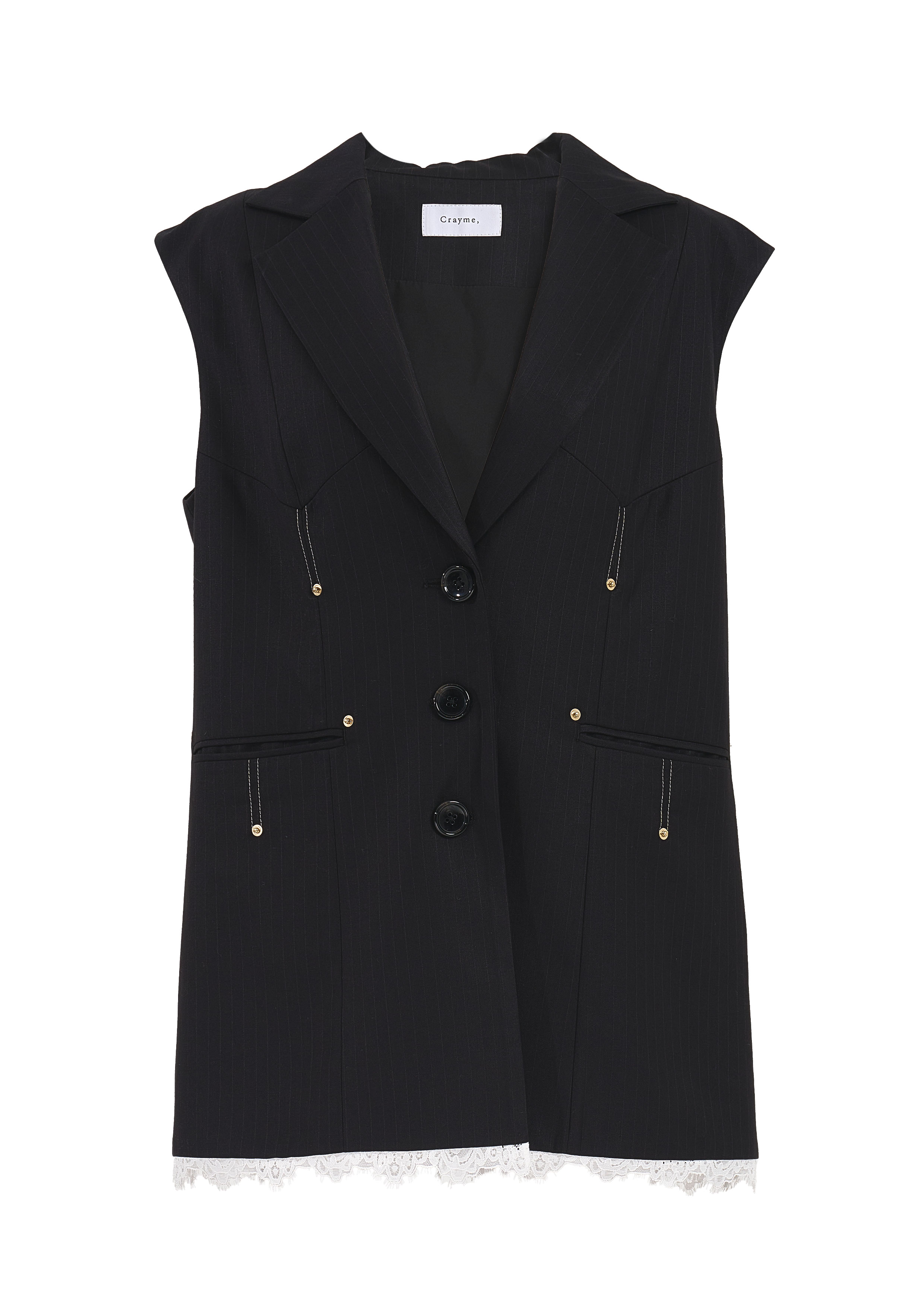 Hem Lace Gilet