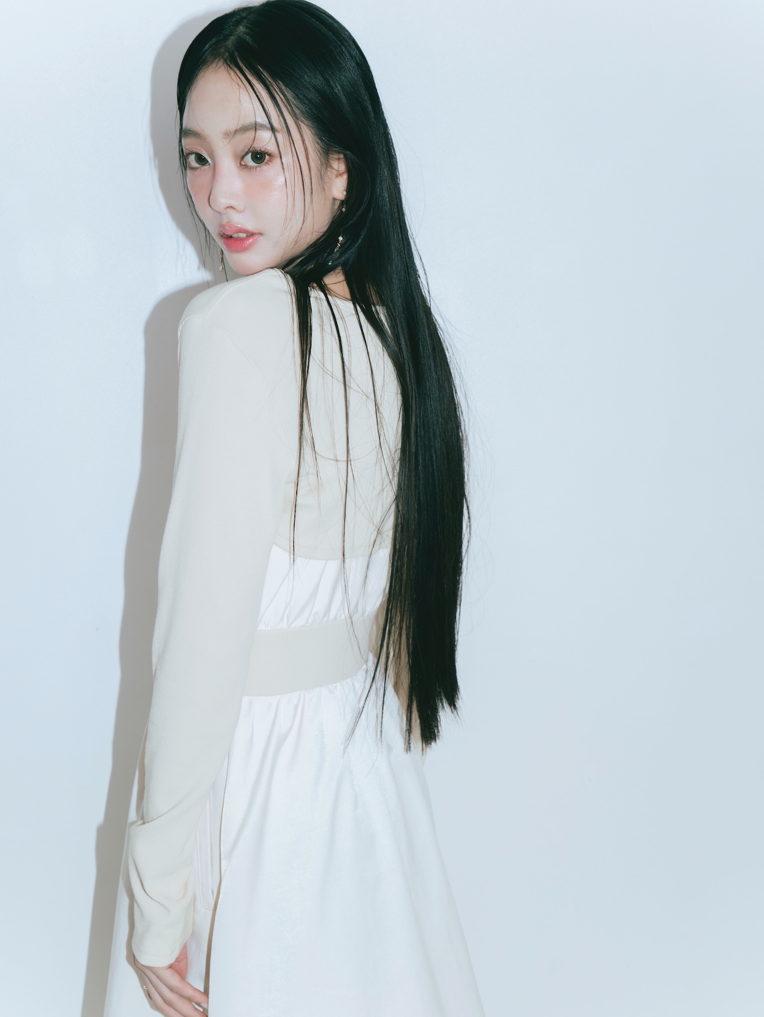 【JOUR by Crayme,】Front Zip Line Dress Set