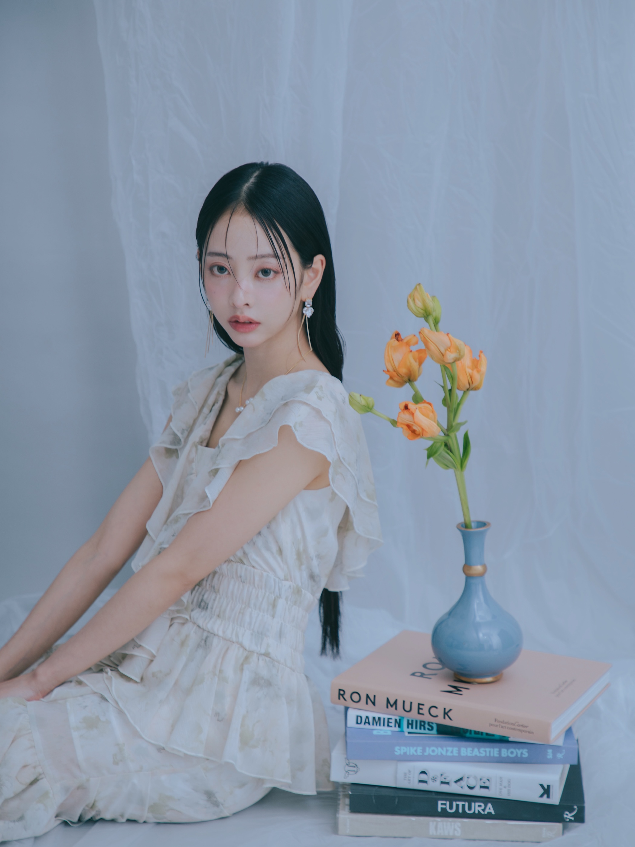 Watercolor Ruffle Dress
