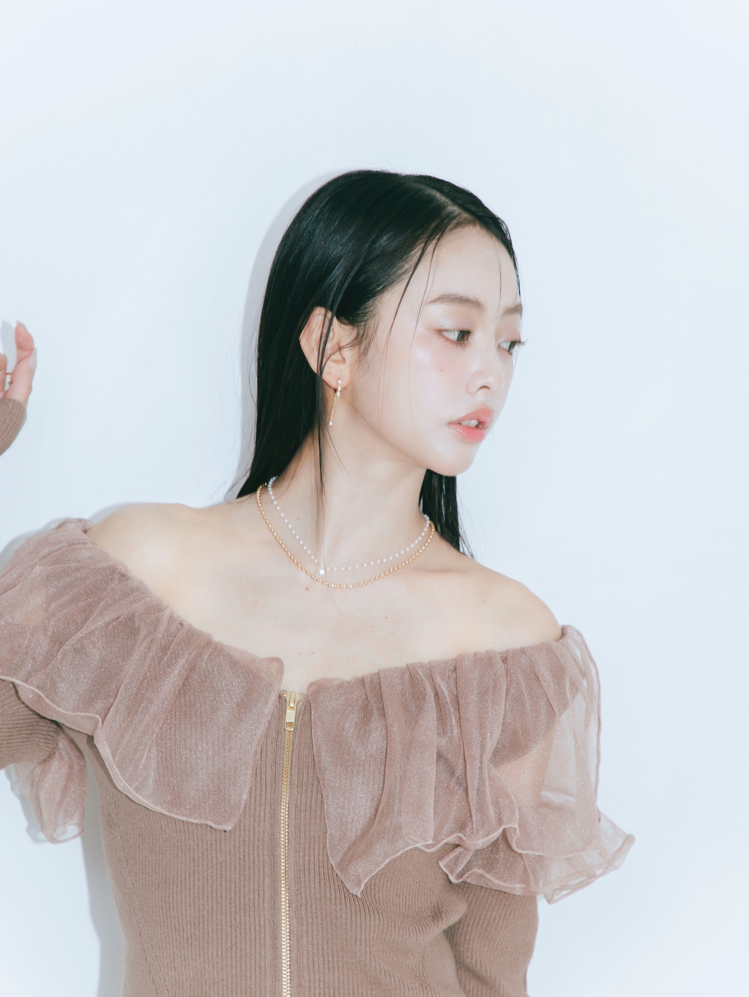 【JOUR by Crayme,】Fairy Frill Knit