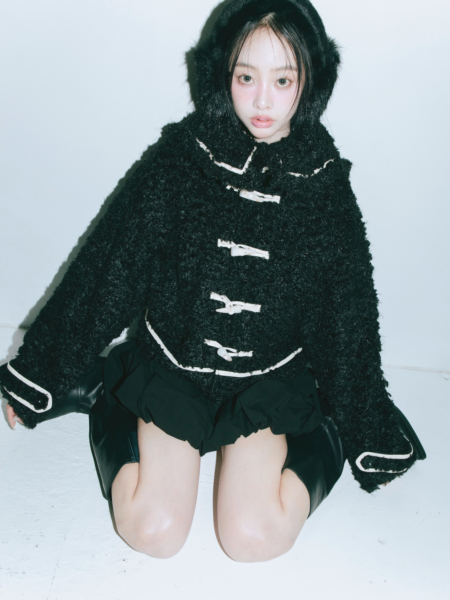 Poodle Boa Coat