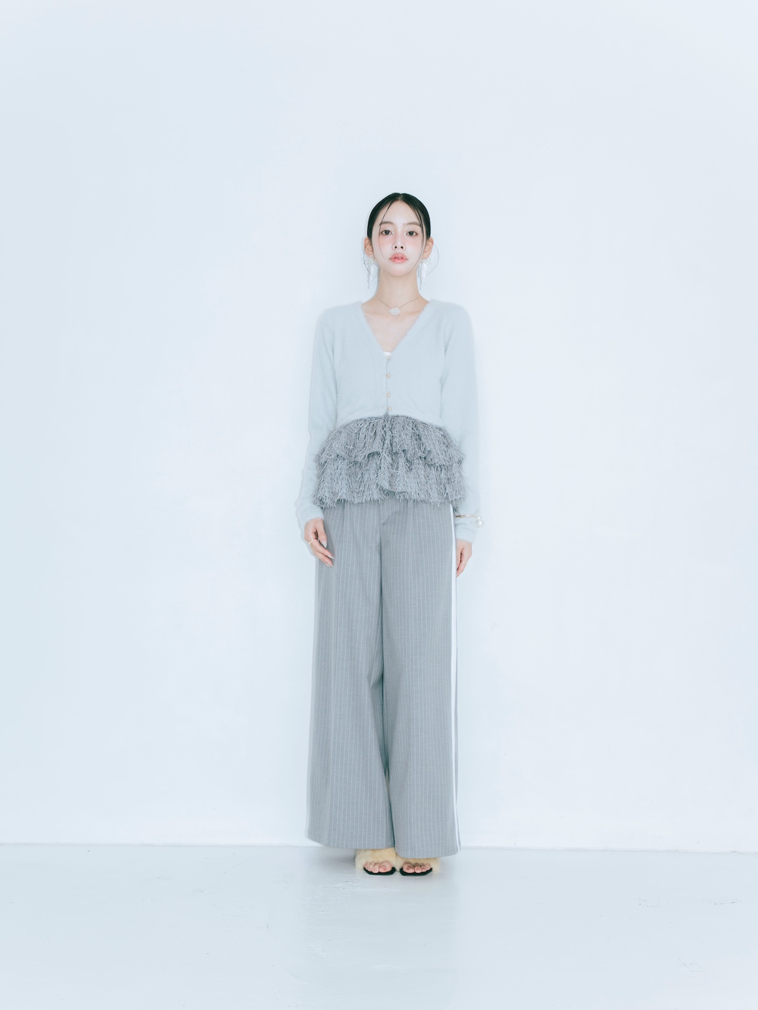【JOUR by Crayme,】Flap Line Wide Pants