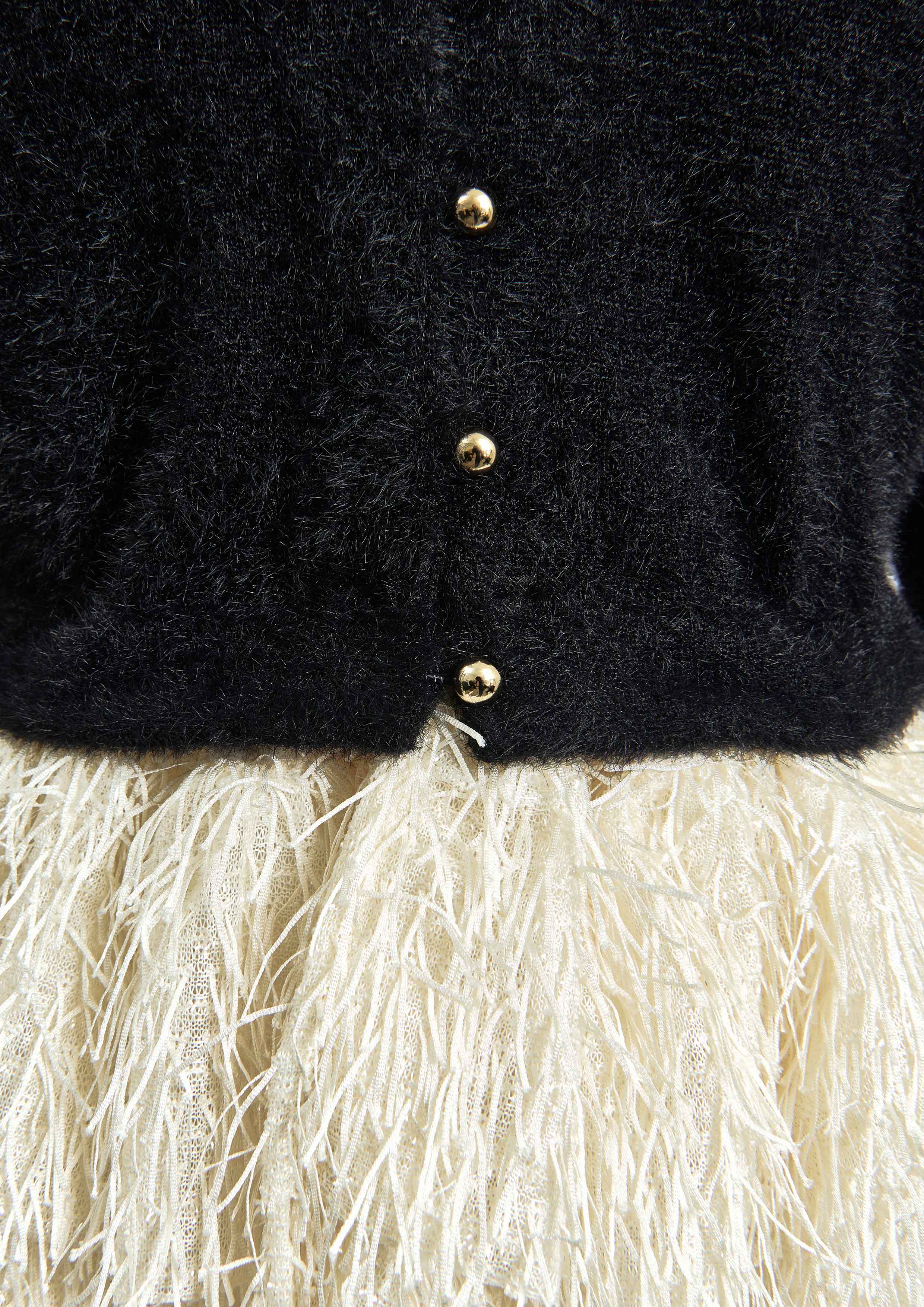 【JOUR by Crayme,】Fringe Peplum Cardigan