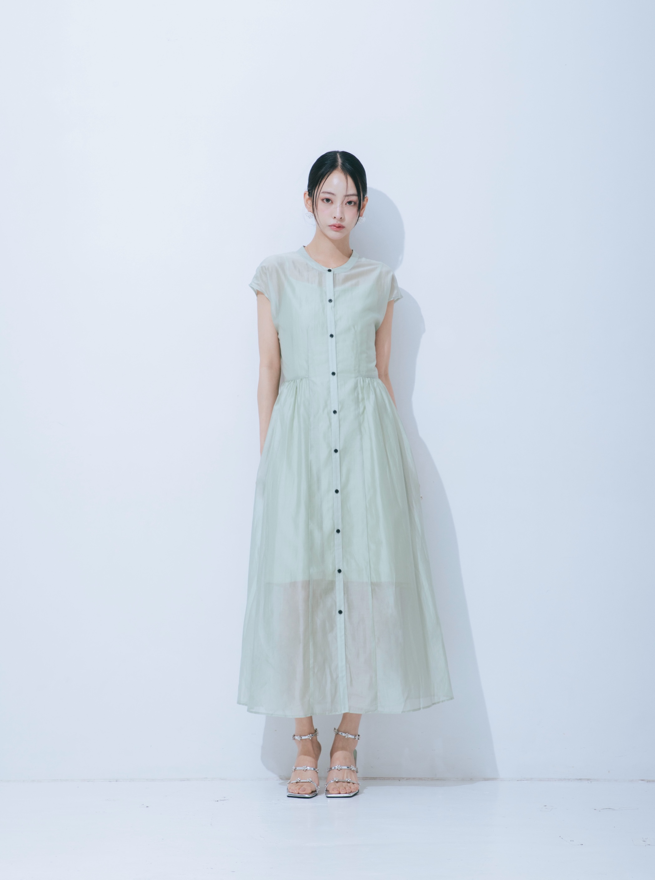 【JOUR by Crayme,】Airy Cool Sheer Dress