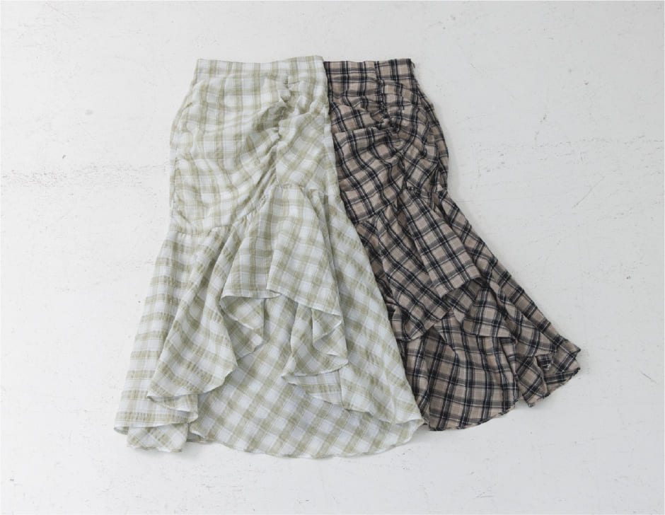 Drape Frill Mermaid Skirt