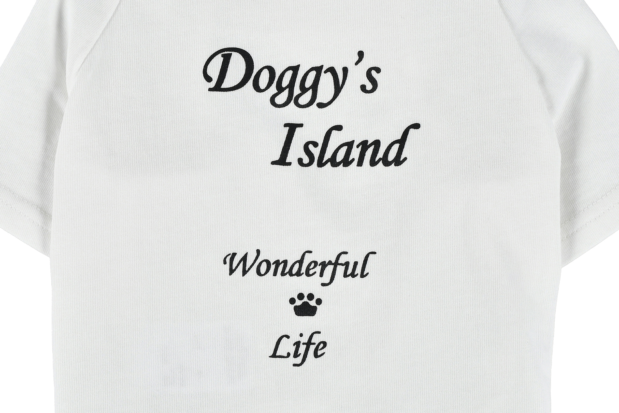 【FIRST】メッセージTシャツ　WONDERFULLIFE　DOG 色: WHITE, サイズ: S