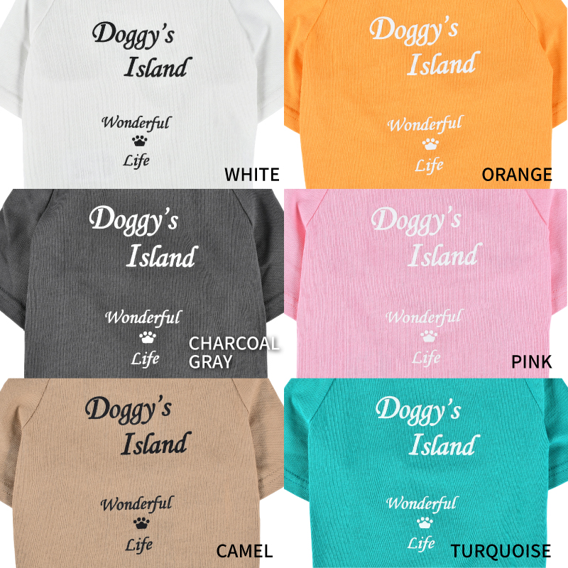 【FIRST】メッセージTシャツ　WONDERFULLIFE　DOG 色: WHITE, サイズ: S