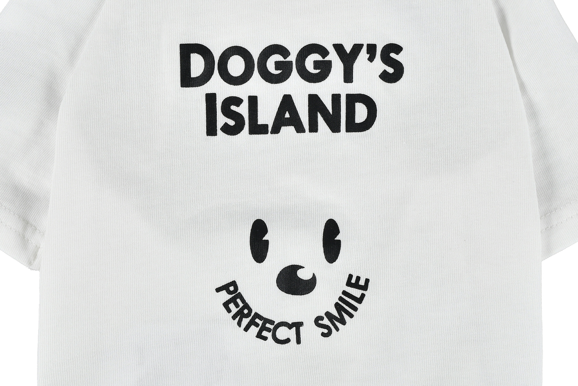 【FIRST】メッセージTシャツ　PERFECTSMILE　DOG 色: WHITE, サイズ: S