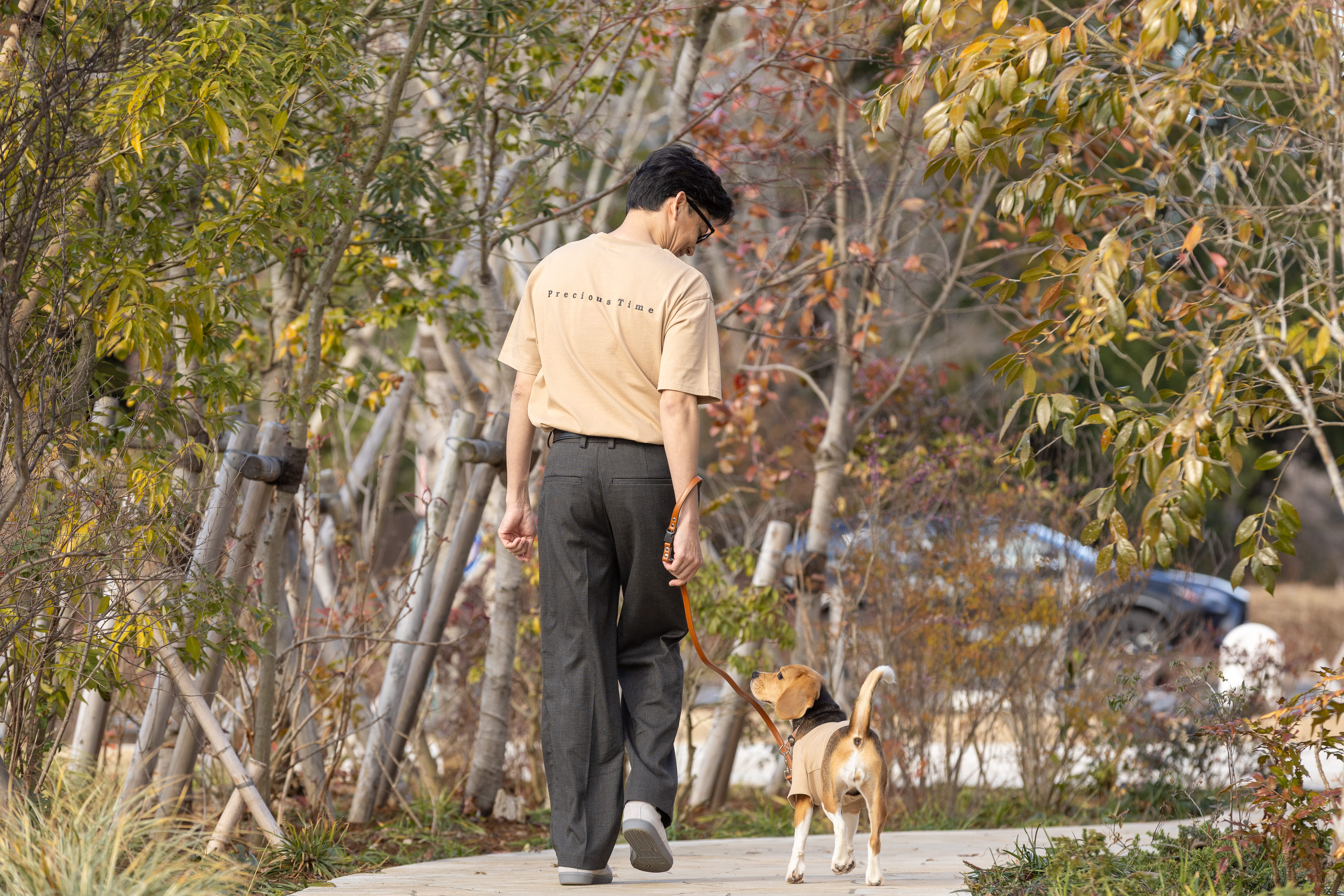 【FIRST】メッセージTシャツ　PRECIOUSTIME　DOG 色: WHITE, サイズ: S