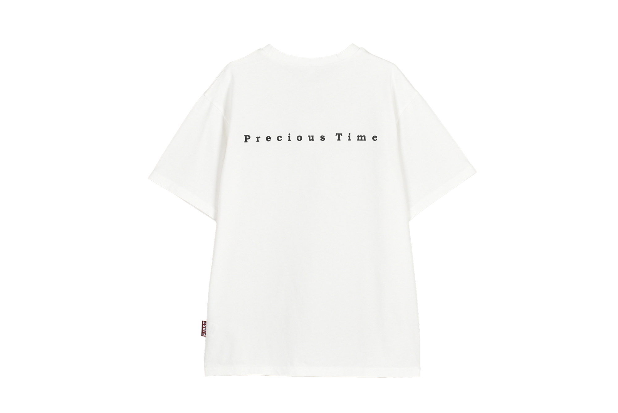 【FIRST】メッセージTシャツ　PRECIOUSTIME 色: WHITE, サイズ: S