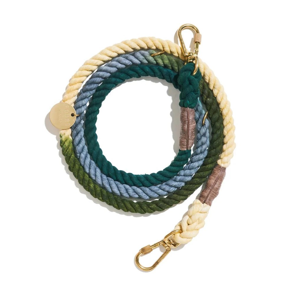 THE CATSKILL OMBRE COTTON ROPE DOG LEASHAdjustable 7ft（210㎝）L-CATSKILL