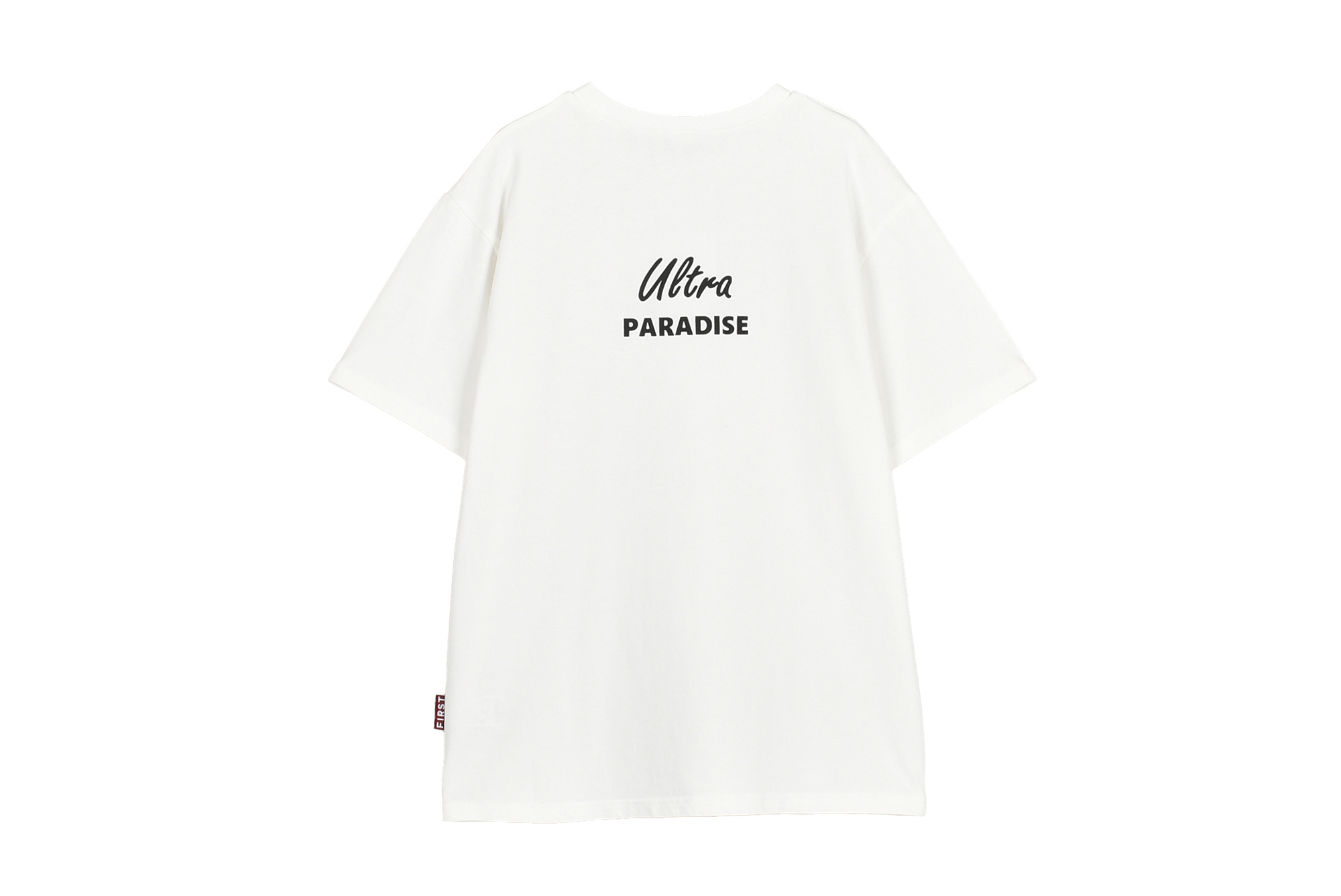 【FIRST】メッセージTシャツ　ULTRAPARADISE 色: WHITE, サイズ: S