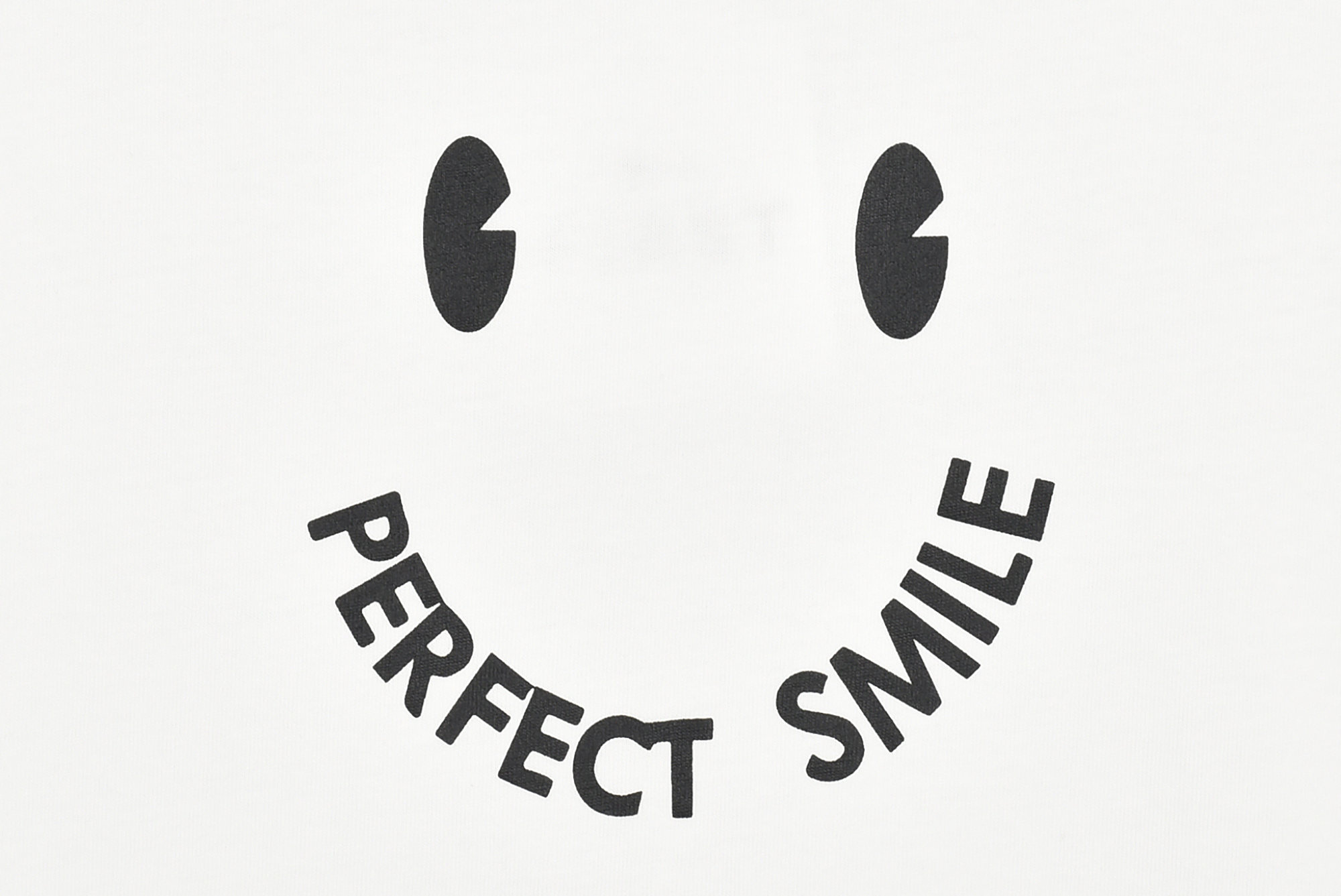 【FIRST】メッセージTシャツ　PERFECTSMILE 色: WHITE, サイズ: S