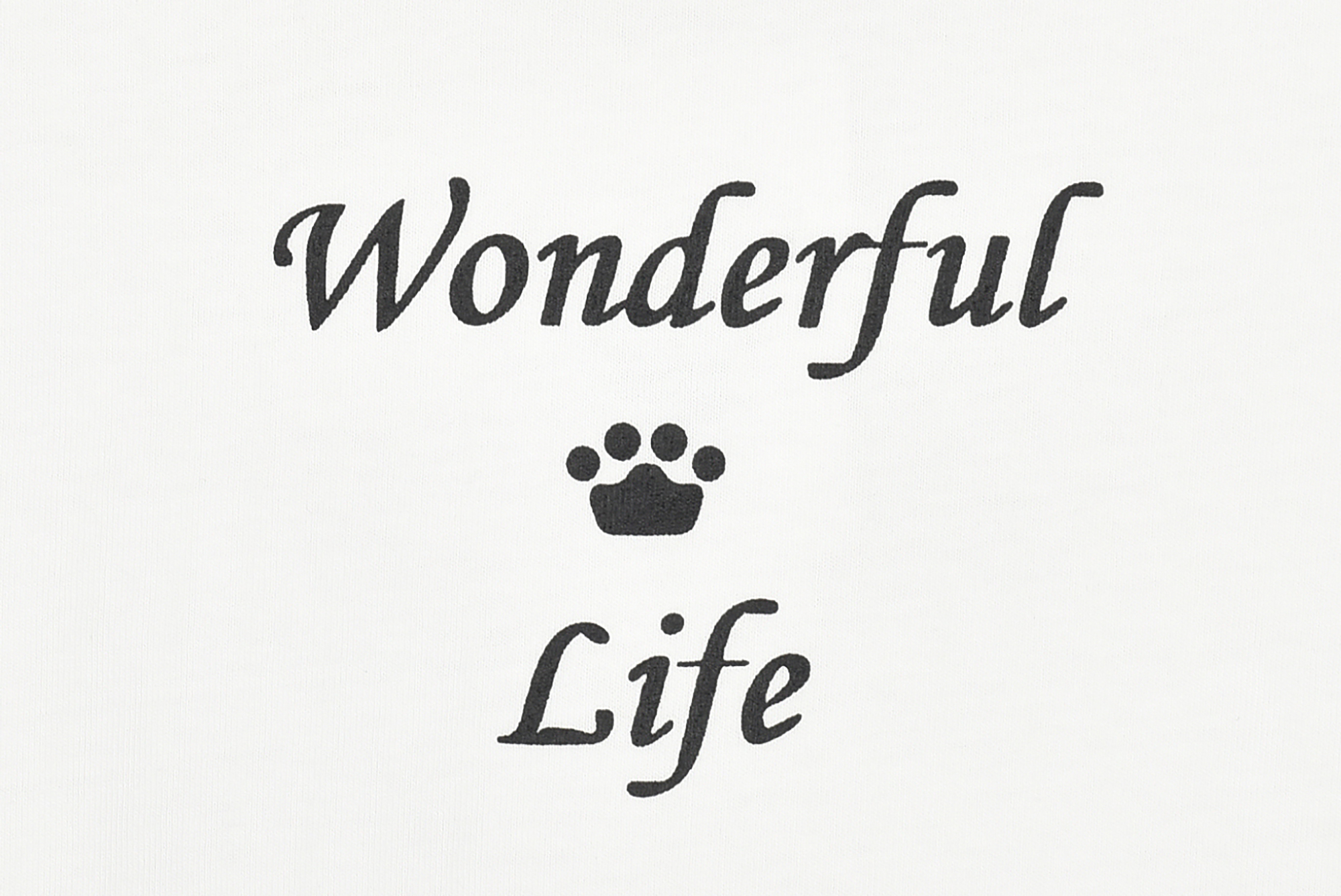 【FIRST】メッセージTシャツ　WONDERFULLIFE 色: WHITE, サイズ: S