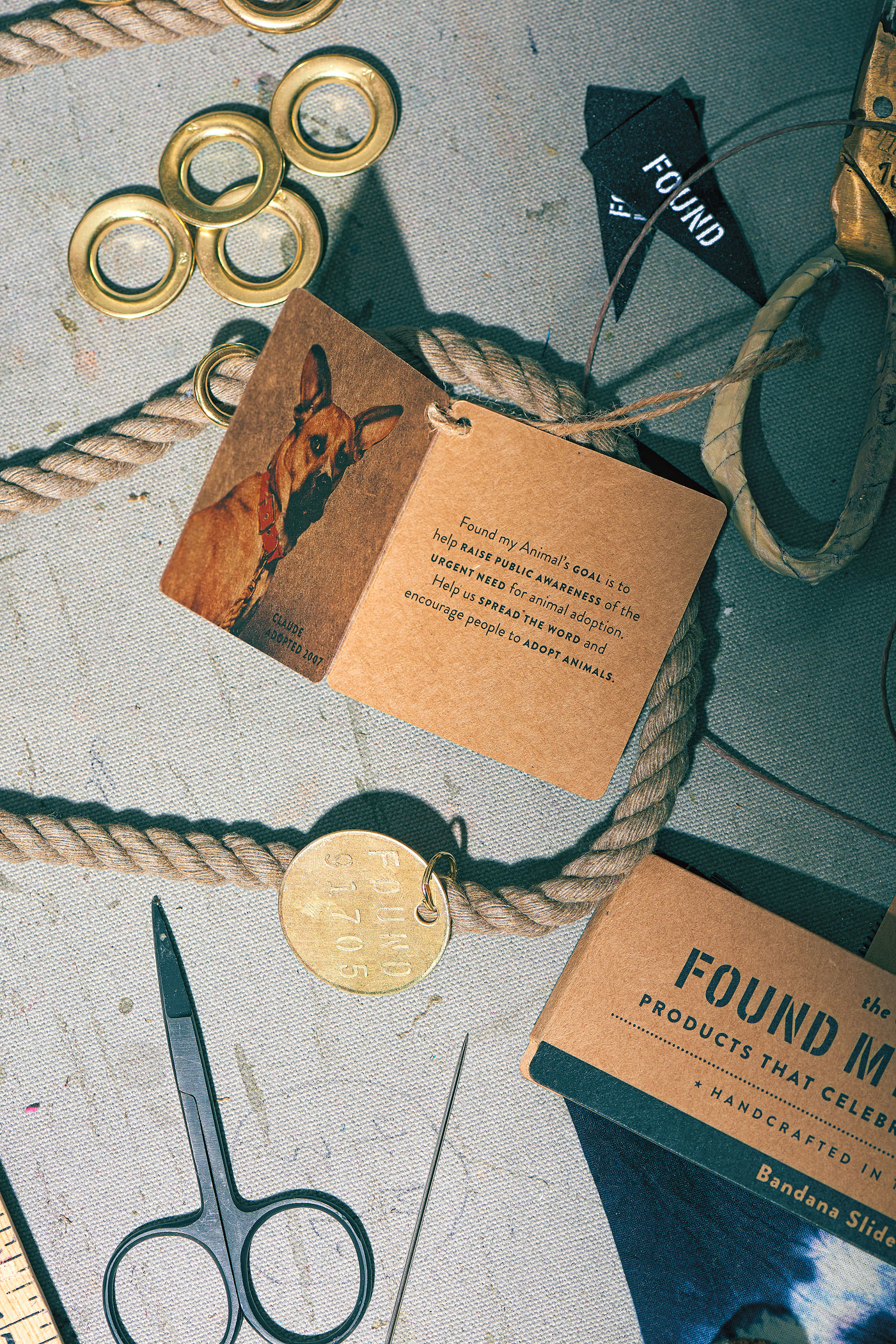 【FOUND MY ANIMAL】コットンロープ リーシュ 色:  ARIZONA, サイズ: M