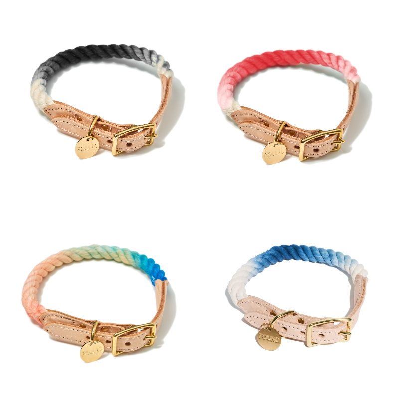 【FOUND MY ANIMAL】コットンロープ カラー 色: SWEET PEA, サイズ: S