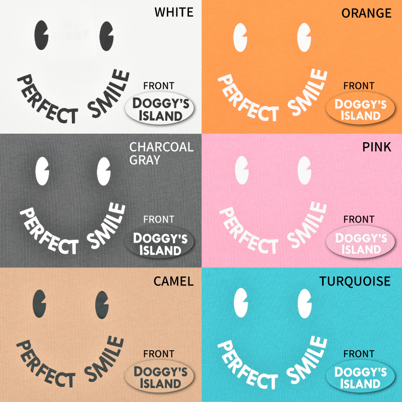 【FIRST】メッセージTシャツ　PERFECTSMILE 色: WHITE, サイズ: S