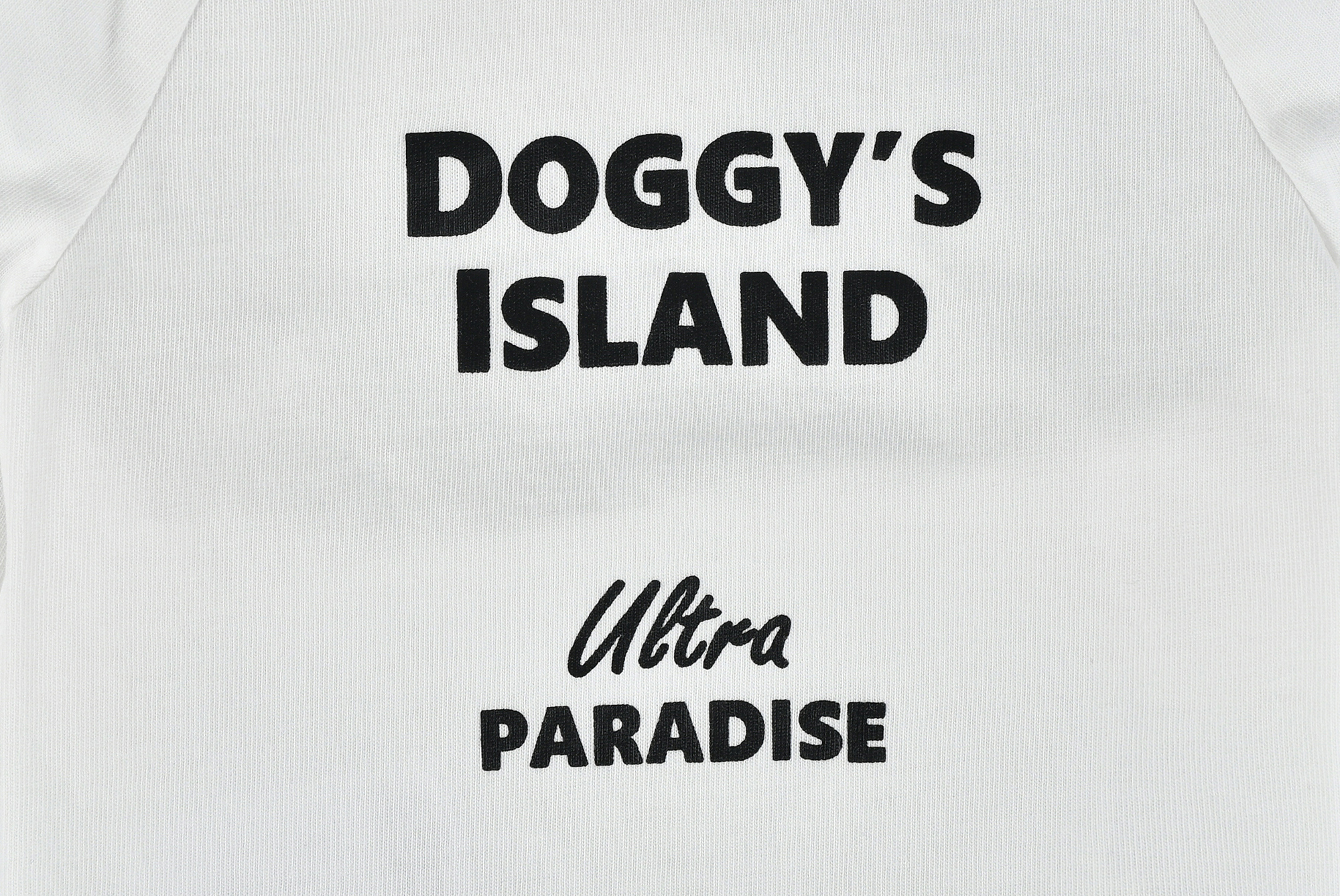 【FIRST】メッセージTシャツ　ULTRAPARADISE　DOG 色: WHITE, サイズ: S