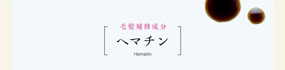 毛髪補修成分ヘマチンHematin