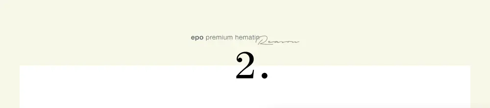 epo premium hematin Reason 2.若々しい見た目を左右するカラーをキープ