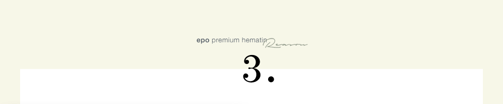 epo premium hematin Reason 3.毎日続けてサラふわキープ!お手軽ケア