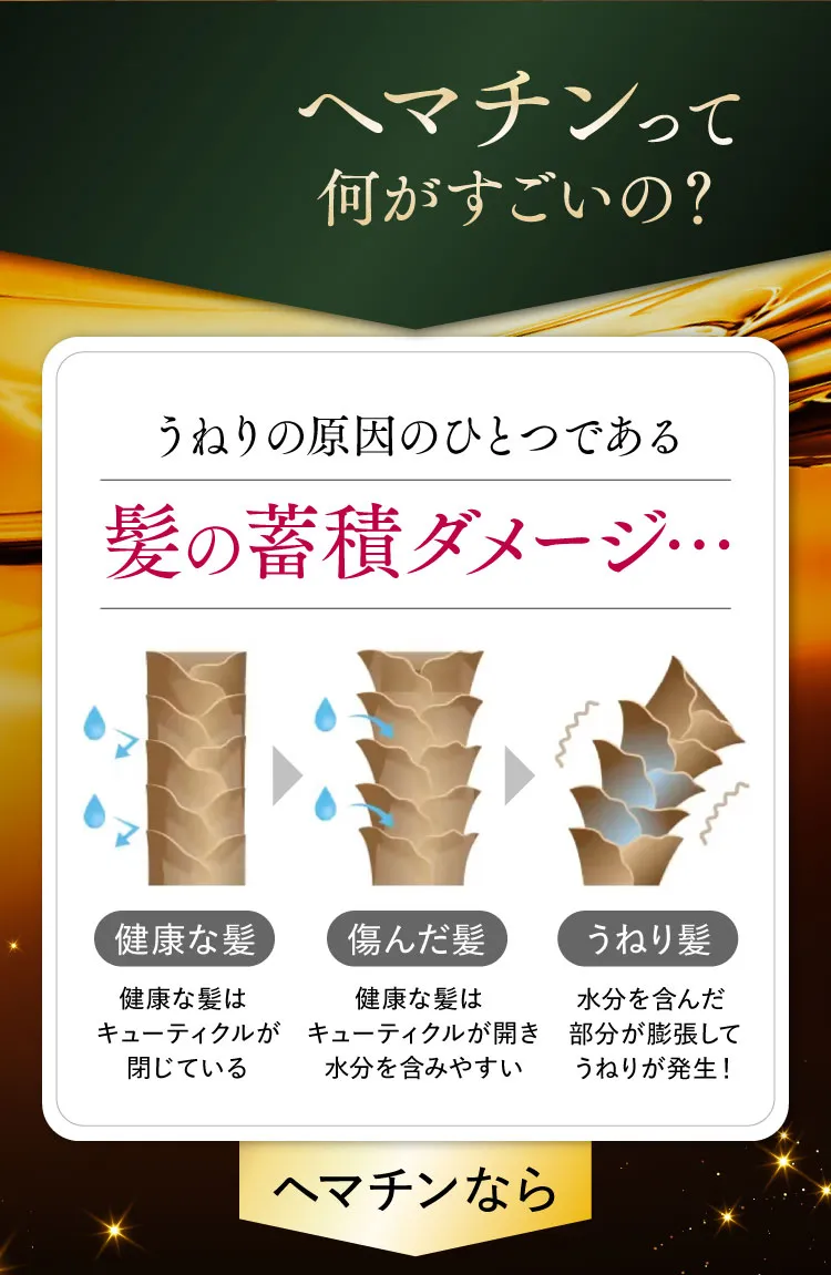 ヘマチンって何がすごいの？ うねりの原因のひとつである髪の蓄積ダメージ