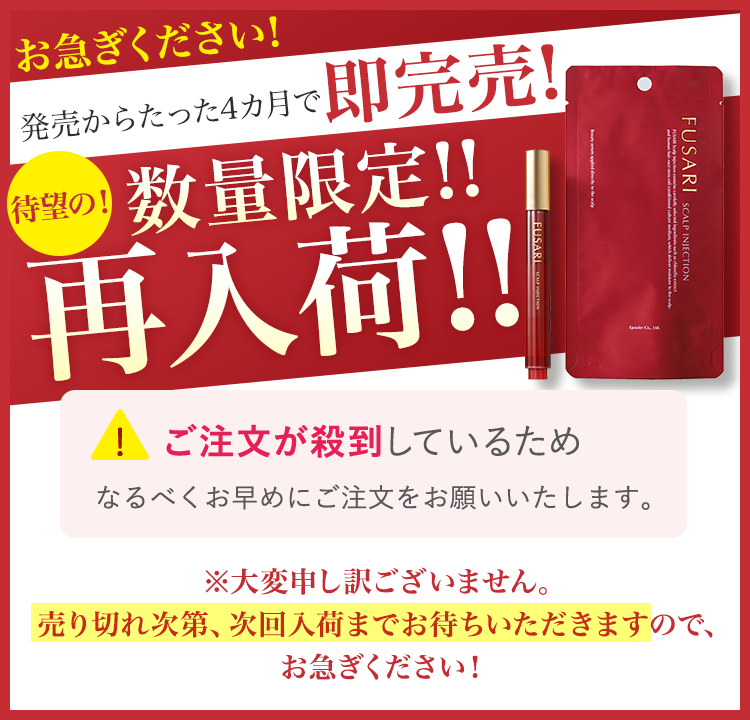 お急ぎください！発売からたった4カ月で即完売！待望の数量限定再入荷！！