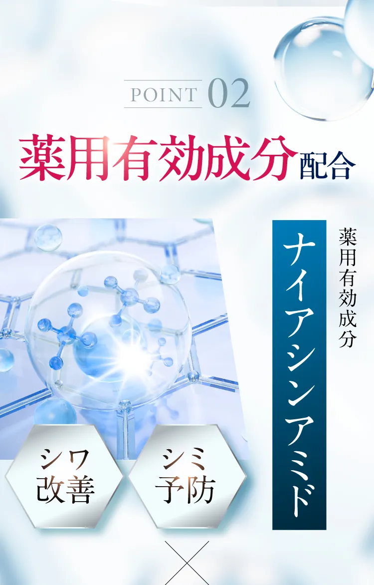 薬用有効成分配合