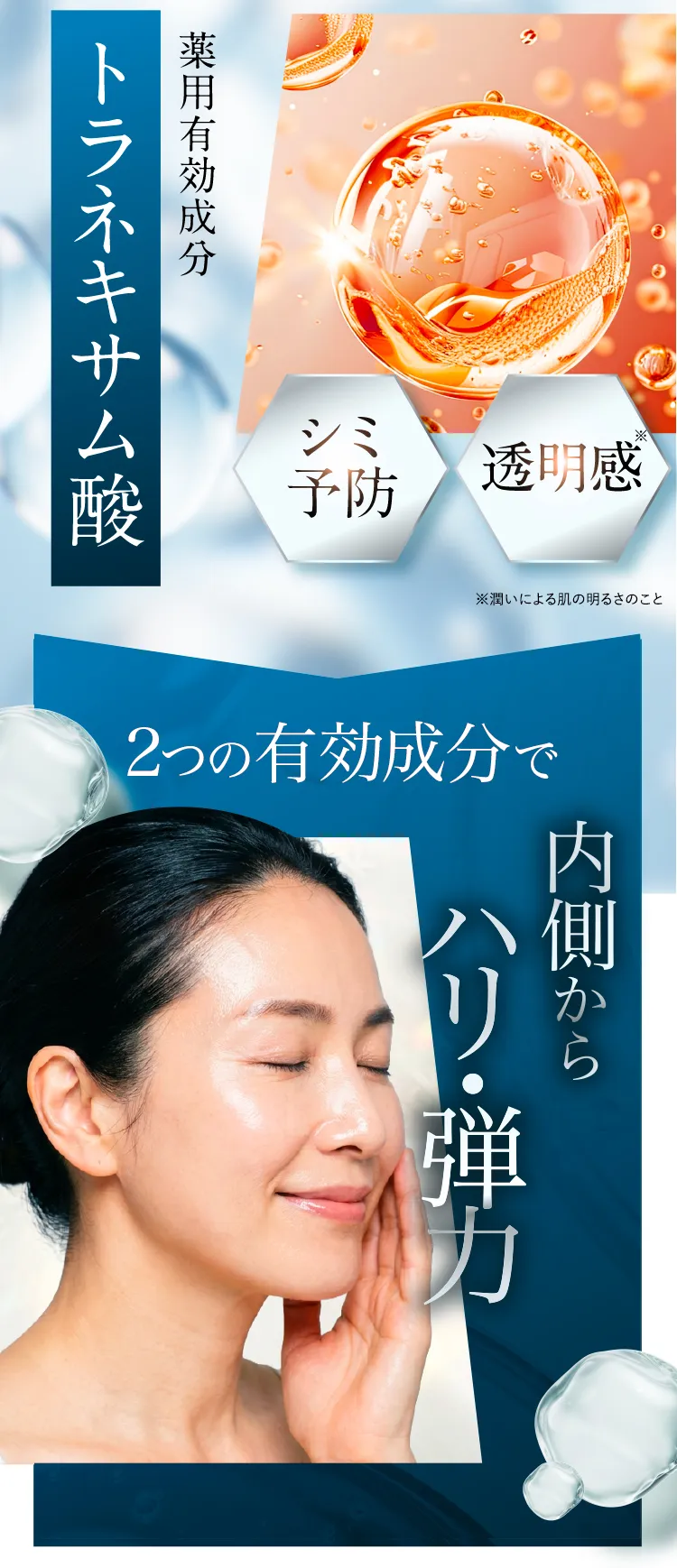 内側からハリ・弾力再生