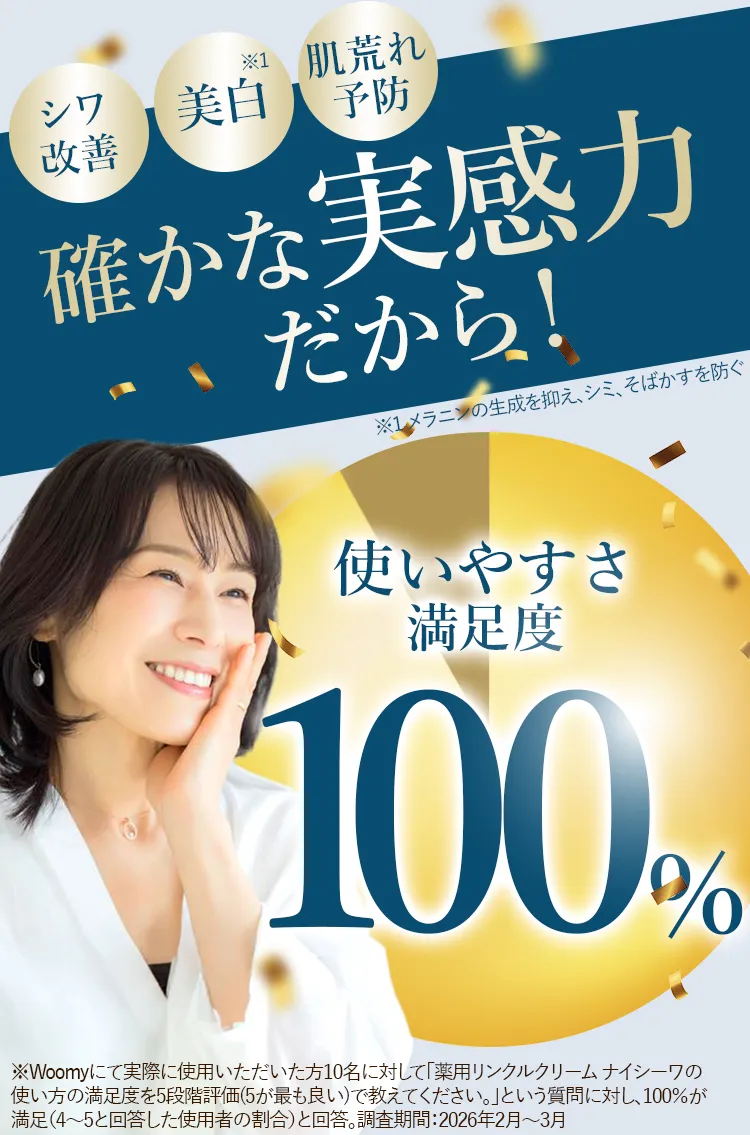 使いやすさ満足度100％