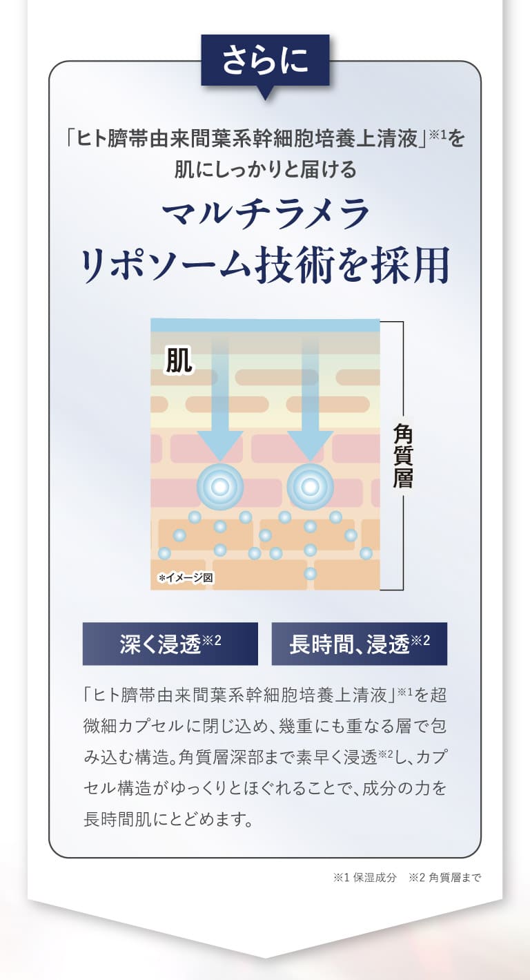 マルチラメラリポソーム技術を採用