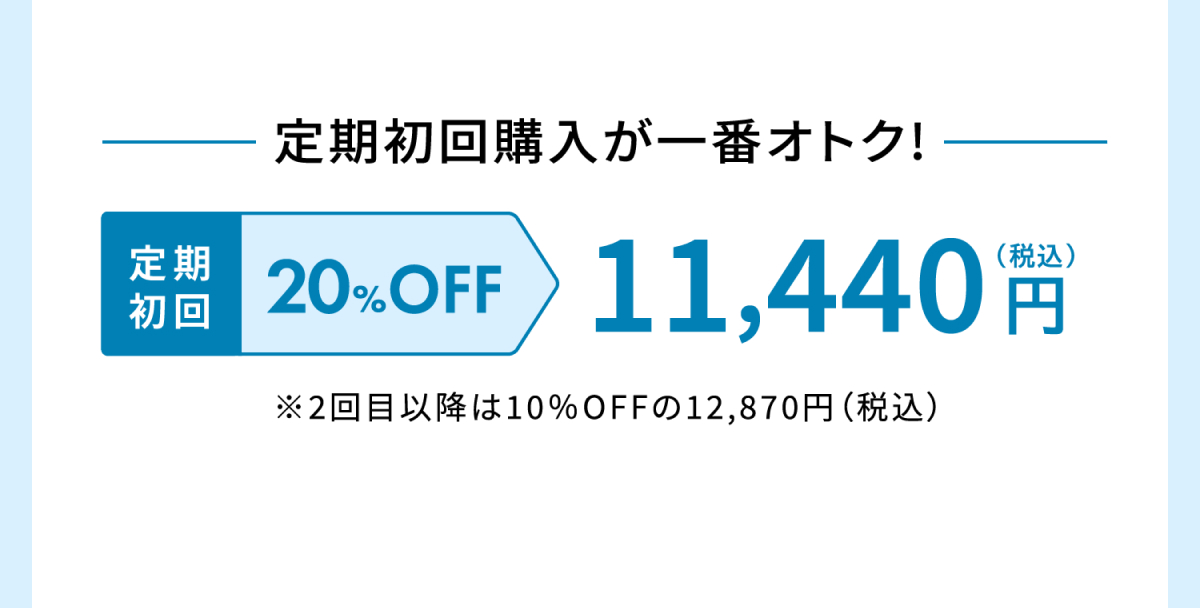 定期初回購入が一番オトク！
