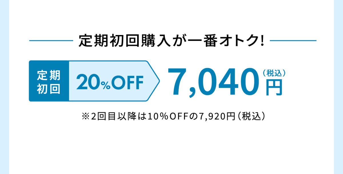 定期初回購入が一番オトク！