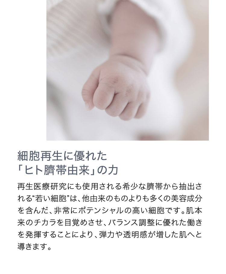 Reason.2 細胞再生に優れた「ヒト臍帯由来」の力
