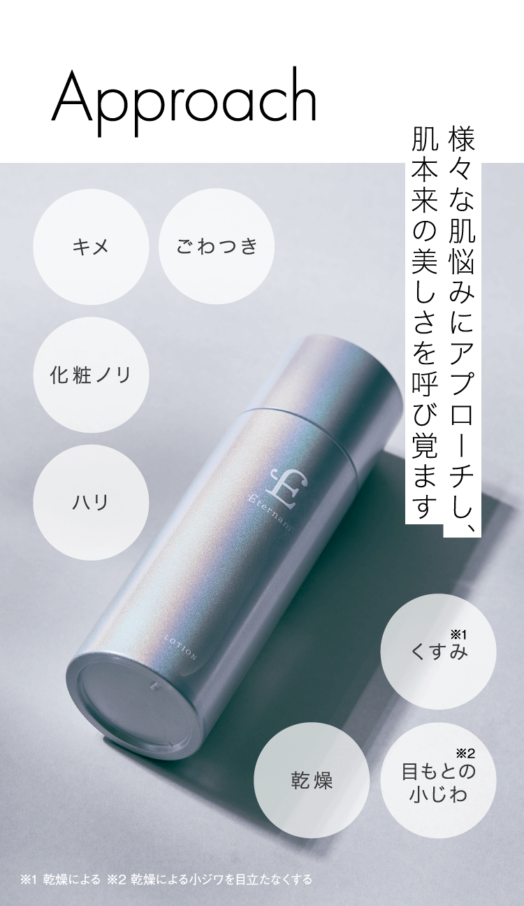 様々な肌悩みにアプローチし、肌本来の美しさを呼び覚ます
