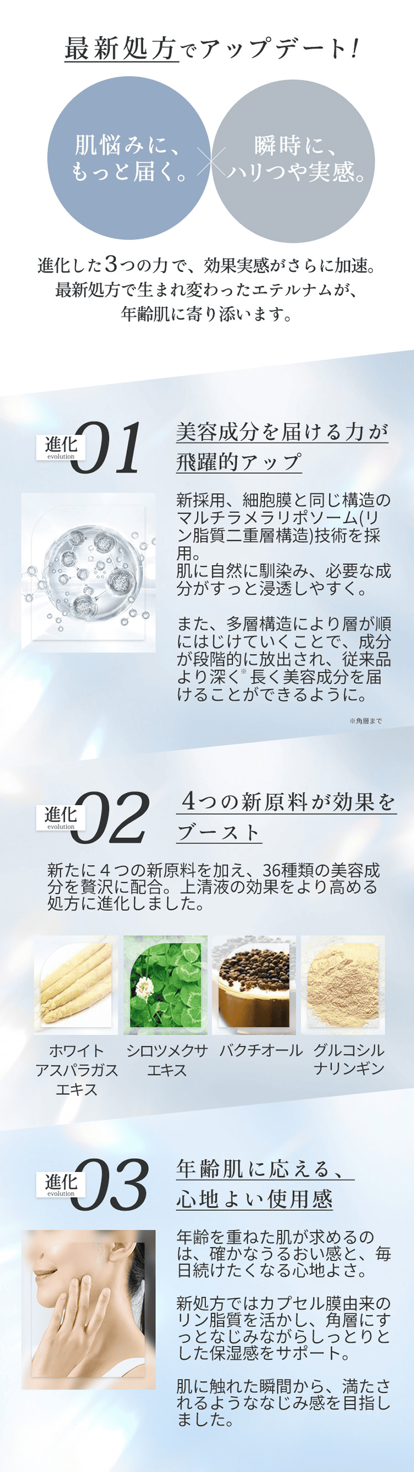 最新処方でアップデート。