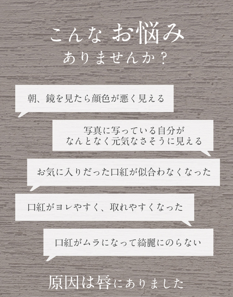 こんなお悩みありませんか？　原因は唇にありました