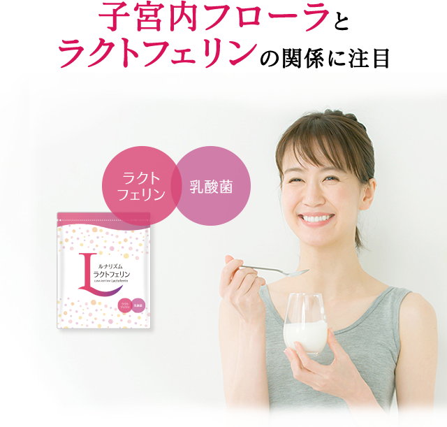 子宮内フローラとラクトフェリンの関係に注目