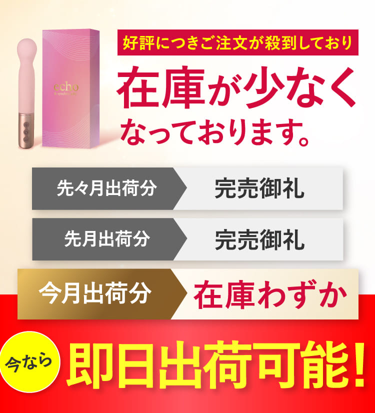 好評につきご注文が殺到しており在庫が少なくなっております。