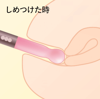 膣が収縮する様子