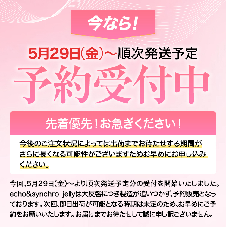 echo Synchro jelly ホットタイプ 2個入り echo&synchro jelly エコー & シンクロジェリー 公式ショップ